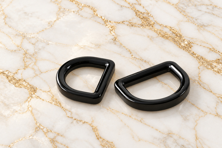 HEFT 431 Black D Rings for Bags