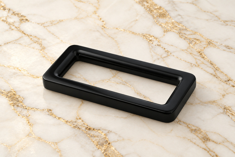 HEFT 436 Black Rectangular Ring for Bags