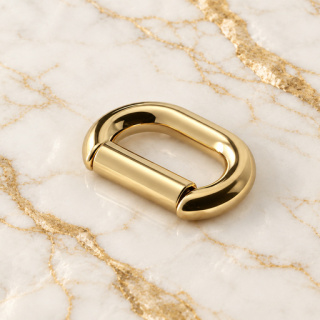 HEFT 443 Gold Tone Rounded Strap Loop for Bags