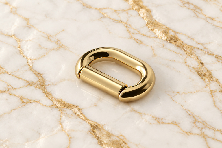 HEFT 443 Gold Tone Rounded Strap Loop for Bags