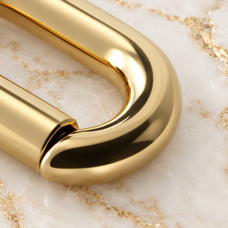 HEFT 443 Gold Tone Rounded Strap Loop for Bags