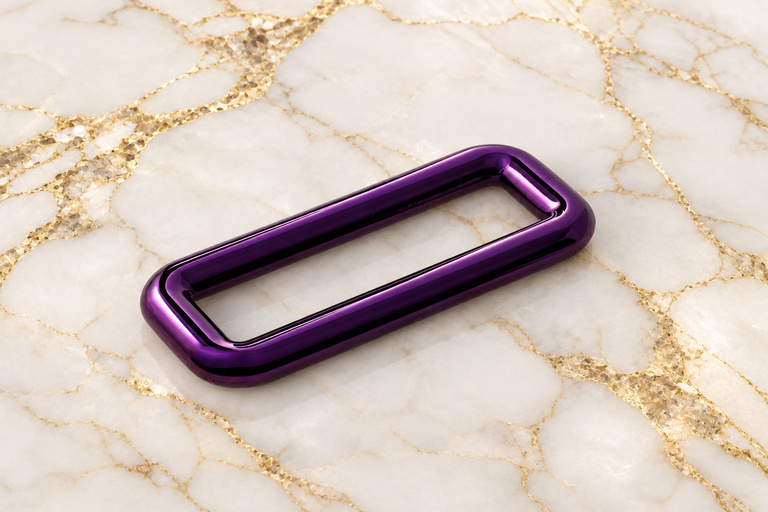 HEFT 586 Purple Rectangular Ring for Bags