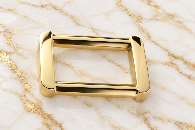 HEFT 66 Gold Tone Rectangular Strap Buckle for Bags
