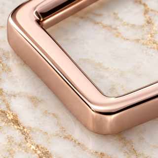 HEFT 693 Rose Gold Tone Square Rings for Bags