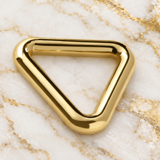 HEFT 7 Gold Tone Triangle Ring for Bags