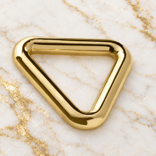 HEFT 7 Gold Tone Triangle Ring for Bags