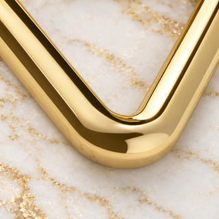 HEFT 7 Gold Tone Triangle Ring for Bags