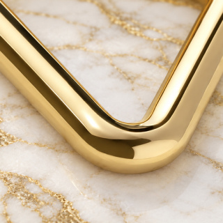 HEFT 7 Gold Tone Triangle Ring for Bags