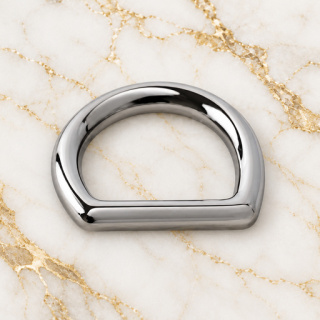 HEFT 710 Silver Tone Flat D Ring for Bags