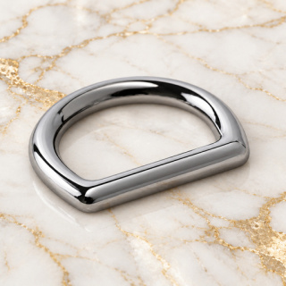 HEFT 710 Silver Tone Flat D Ring for Bags