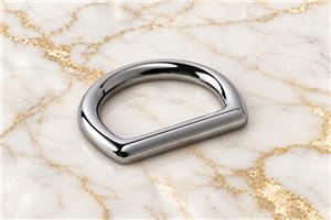 HEFT 710 Silver Tone Flat D Ring for Bags
