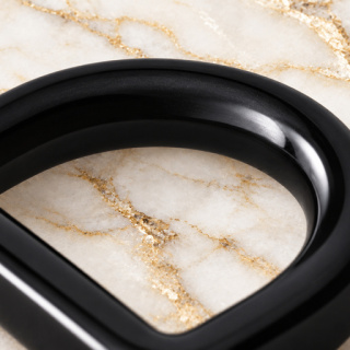 HEFT 732 Black Rounded D Ring for Bags