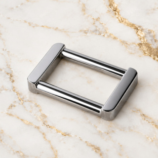 HEFT 833 Silver Tone Rectangular Strap Buckle for Bags