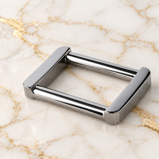 HEFT 833 Silver Tone Rectangular Strap Buckle for Bags
