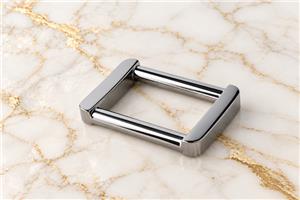 HEFT 833 Silver Tone Rectangular Strap Buckle for Bags