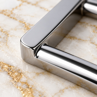 HEFT 833 Silver Tone Rectangular Strap Buckle for Bags