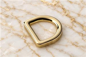 HEFT 835 Gold Tone Flat D Ring for Bags