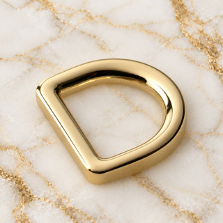 HEFT 835 Gold Tone Flat D Ring for Bags