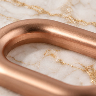 HEFT 890 Rose Gold Tone Rounded Loop for Bags