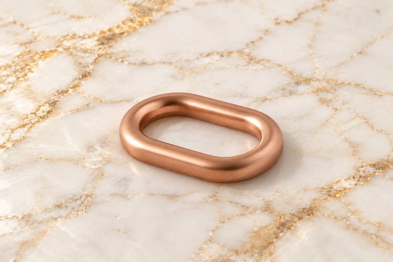 HEFT 890 Rose Gold Tone Rounded Loop for Bags