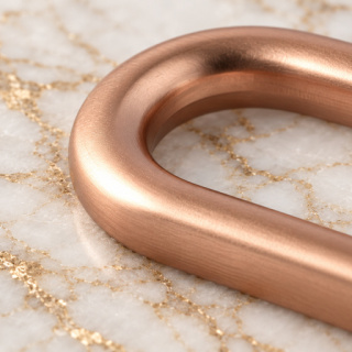 HEFT 890 Rose Gold Tone Rounded Loop for Bags