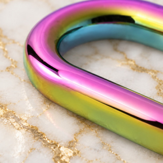 HEFT 892 Rainbow Rounded Rectangular Ring for Bags
