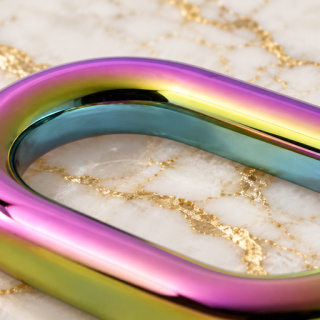 HEFT 892 Rainbow Rounded Rectangular Ring for Bags