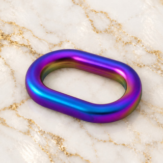 HEFT 893 Rainbow Oval Ring for Bags