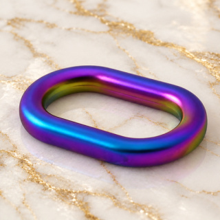 HEFT 893 Rainbow Oval Ring for Bags