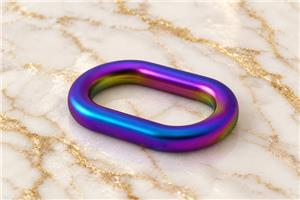 HEFT 893 Rainbow Oval Ring for Bags