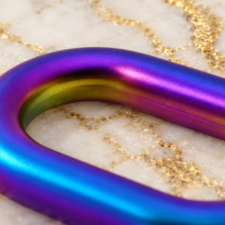 HEFT 893 Rainbow Oval Ring for Bags