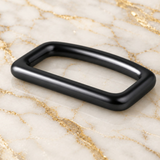 HEFT 897 Black Rounded Rectangular Ring for Bags