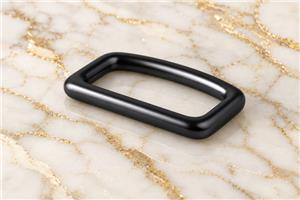 HEFT 897 Black Rounded Rectangular Ring for Bags
