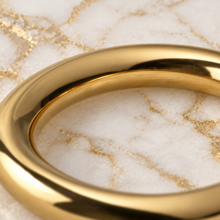 HEFT 898 Gold Tone Round Ring for Bags