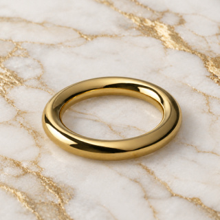 HEFT 898 Gold Tone Round Ring for Bags