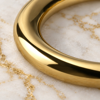 HEFT 898 Gold Tone Round Ring for Bags
