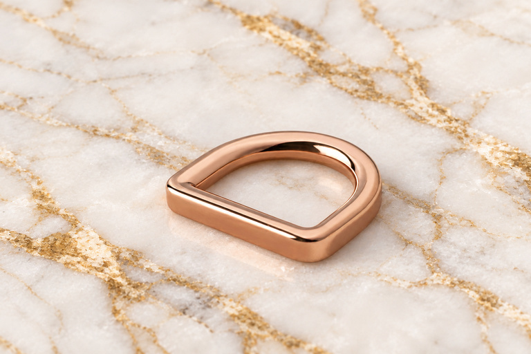 HEFT 900 Rose Gold Tone D Ring for Bags