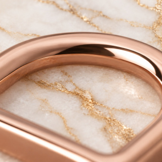 HEFT 900 Rose Gold Tone D Ring for Bags