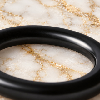 HEFT 902 Black Flat Round Ring for Bags