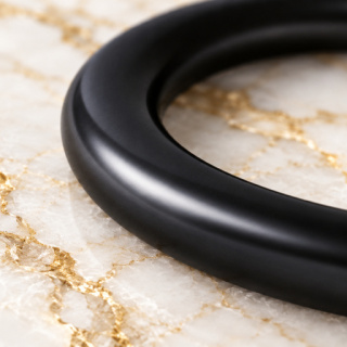 HEFT 902 Black Flat Round Ring for Bags
