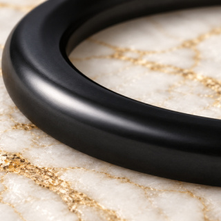 HEFT 902 Black Flat Round Ring for Bags