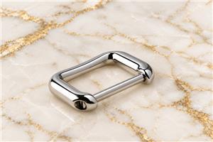 HEFT 949 Silver Tone Screw Bar Rectangular Connector for Bags