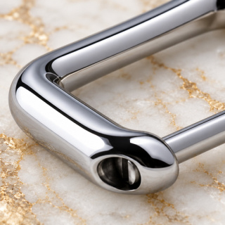 HEFT 949 Silver Tone Screw Bar Rectangular Connector for Bags