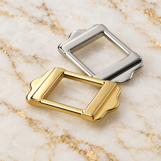 HEFT 961 No Logo Metal Rectangular Strap Buckle without Logo for Bags