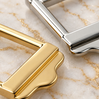 HEFT 961 No Logo Metal Rectangular Strap Buckle without Logo for Bags