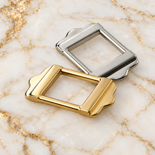 HEFT 961 Metal Rectangular Strap Buckle with HEFT Logo for Bags
