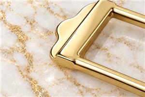 HEFT 961 Metal Rectangular Strap Buckle with HEFT Logo for Bags