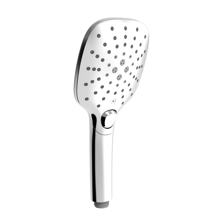 chromed plastic handheld shower head