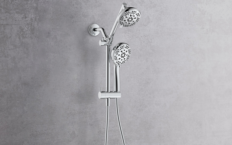 Wall Mounted Shower Combo With Adjustable Extension Arm