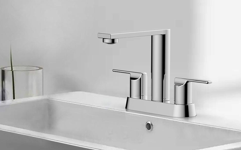 2 Handle Dual-function Bubbler Cold And Hot Washbasin Faucet